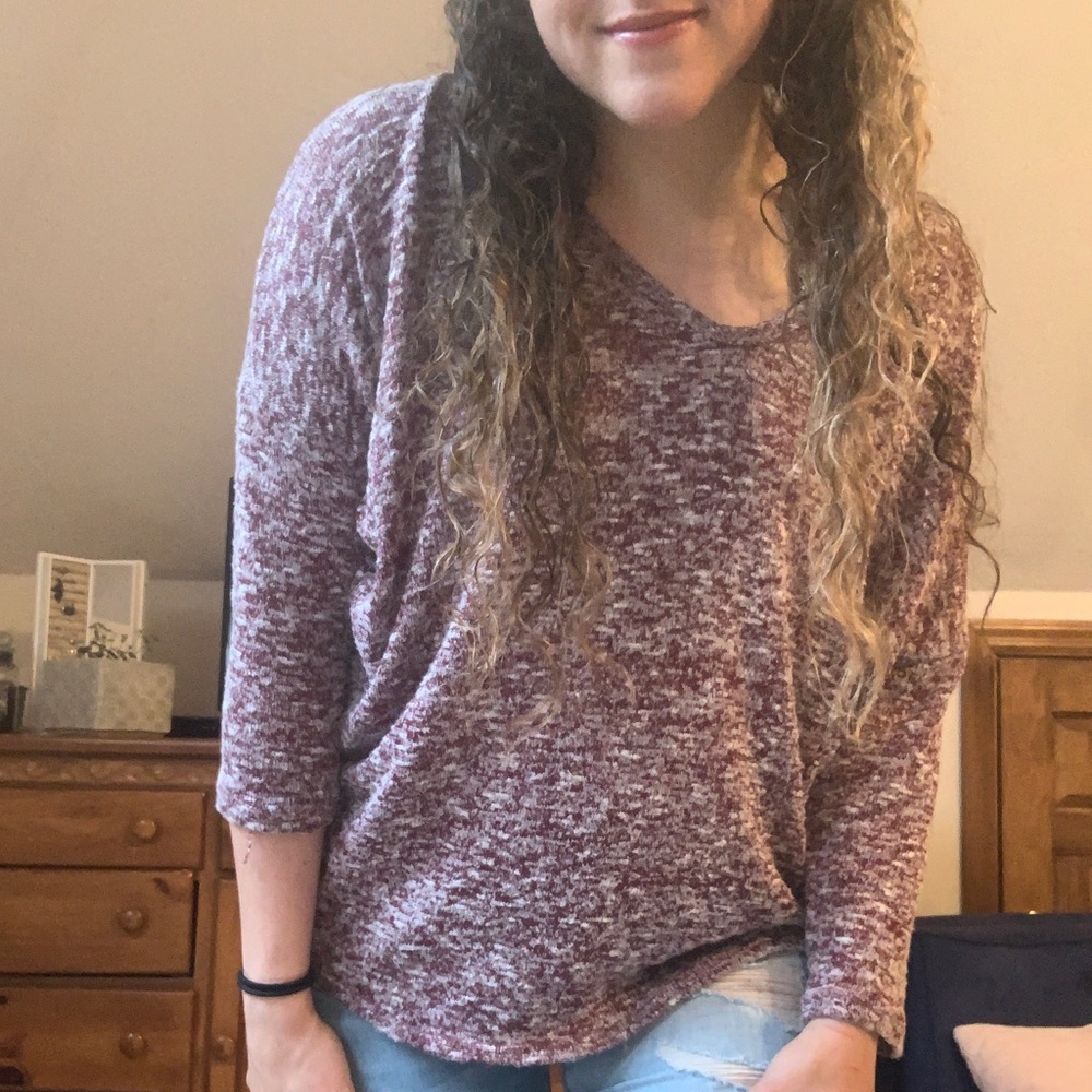 SOLD Burgundy heather shirt